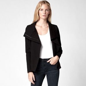 NWOT BlankNYC Black Drape Front Jacket MD